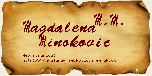 Magdalena Minoković vizit kartica
